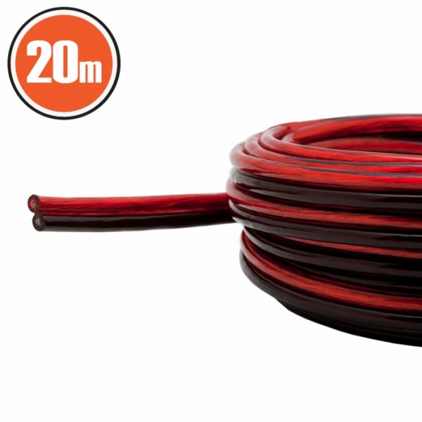 Cablu pt. difuzoar 2x0,5mm² 20m