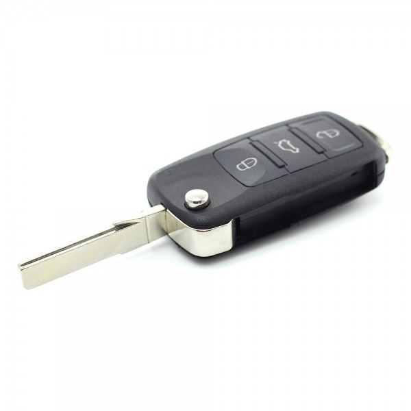 Audi A8 - Carcasă cheie tip briceag cu 3 butoane, fără buton de panică - CARGUARD