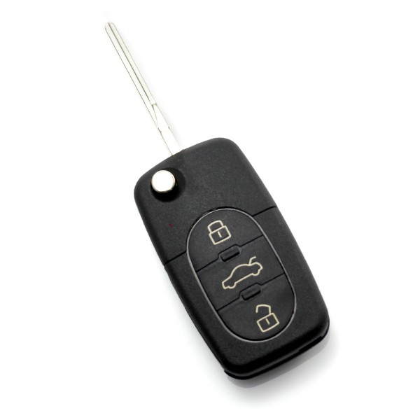 Audi - Carcasă cheie tip briceag, cu 3 butoane - baterie 1616 - CARGUARD