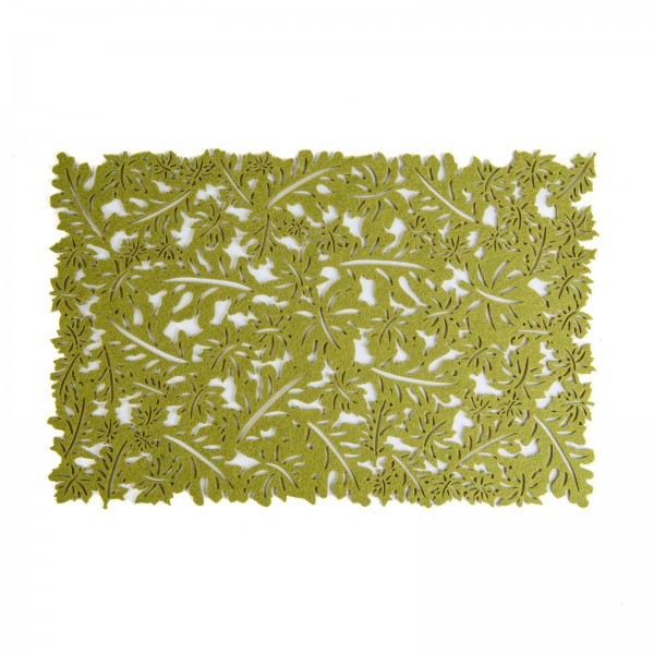 Covoras de masa decorativ din fetru, verde, 44,5 x 28,5 cm