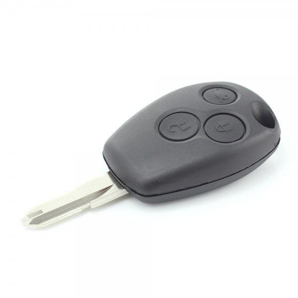Dacia / Renault - Carcasa cheie cu 3 butoane si suport baterie din inox