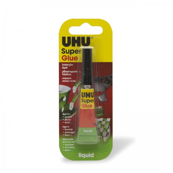 UHU Super Glue adeziv instant lichid, 3g
